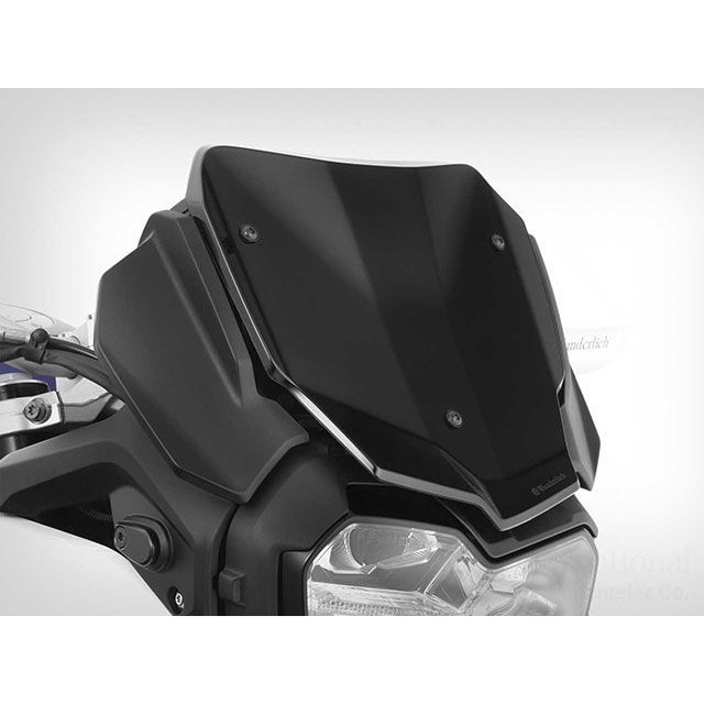Wunderlich ウインドシールド「フロージェット」（グロッシーブラック） W20231-004 ワンダーリッヒ スクリーン関連パーツ F750GS F850GS