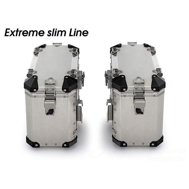 Wunderlich サイドケース「EXTREME slimLine」左右セット（ナチュラルアルミニウム） W13600-200 ワンダーリッヒ ツーリング用バッグ R1300GS R1300GS Adventure