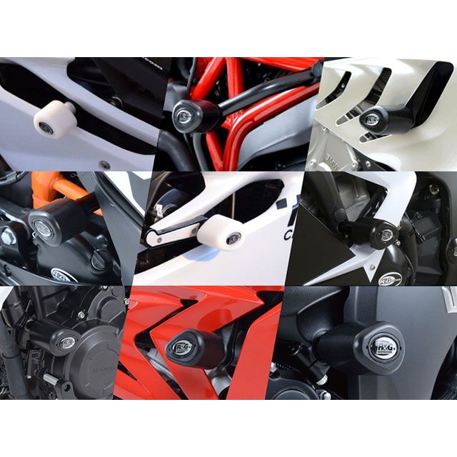 R&G エアロクラッシュプロテクター(ホワイト) RG-CP0567WH アールアンドジー スライダー類 ZX-6R(636)|パークアップ 店
