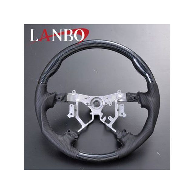 LANBO ステアリング ガングリップ 200ハイエース 3型（カーボン調） LST119 LANBO 内装パーツ・用品