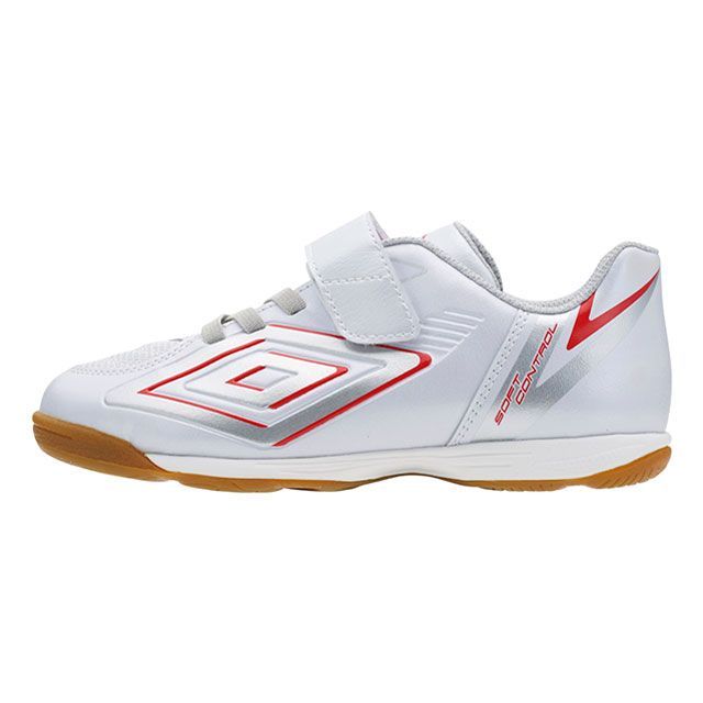 umbro UU4XJB66WR UMBRO やわらかコントロールサッカーシューズIN SB（Sホワイト／レッド／シルバー） サイズ 17.0cm UU4XJB66WR メーカー在庫あり アンブロ シューズ類