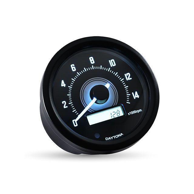 DAYTONA VELONAφ60 電気式タコメーター15000rpm（ブラック） 44204 メーカー在庫あり デイトナ タコメーター