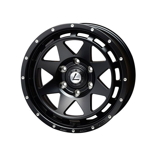 TRYALPHA レオウィング クロス 17×8.0J 4本セット（セミグロスブラック） トライアルファ タイヤ・ホイール