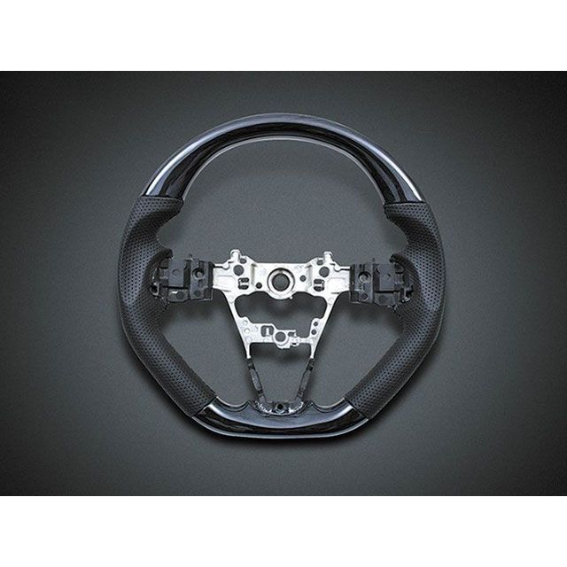 LANBO オリジナルステアリング ガングリップ タント/タントカスタム LA650/660S（黒木目） SD005A LANBO 内装パーツ・用品
