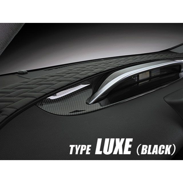 LANBO レザーダッシュボードパネル Type LUXE 50プリウス（ブラック×ブラックステッチ） LUXE-LDBP-P50BK LANBO 内装パーツ・用品 10,594円