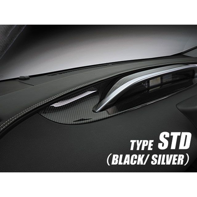 LANBO レザーダッシュボードパネル 50プリウス（ブラック×シルバーステッチ） LDBP-P50SI LANBO 内装パーツ・用品