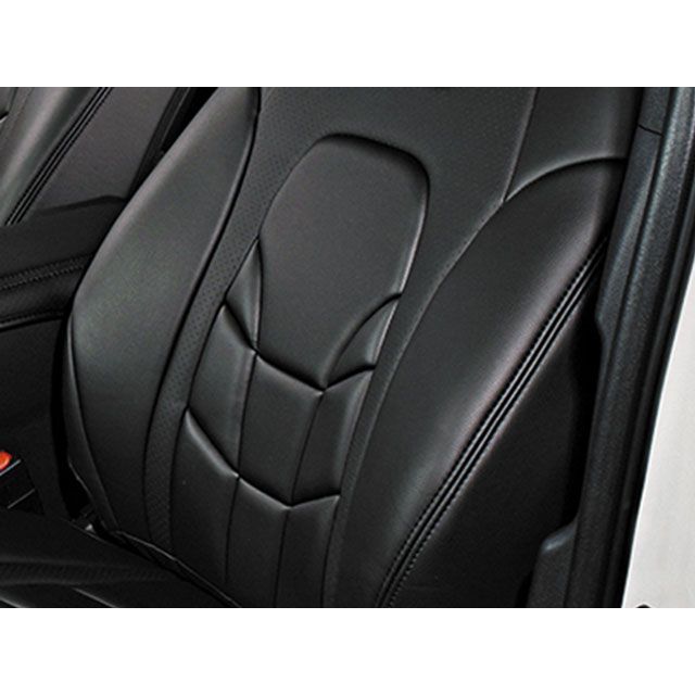 LANBO レザーシートカバー Type VOID ハリアー ZSU/AVU（ブラック×ブラック） LANBO-VOID-1578-BK LANBO 内装パーツ・用品