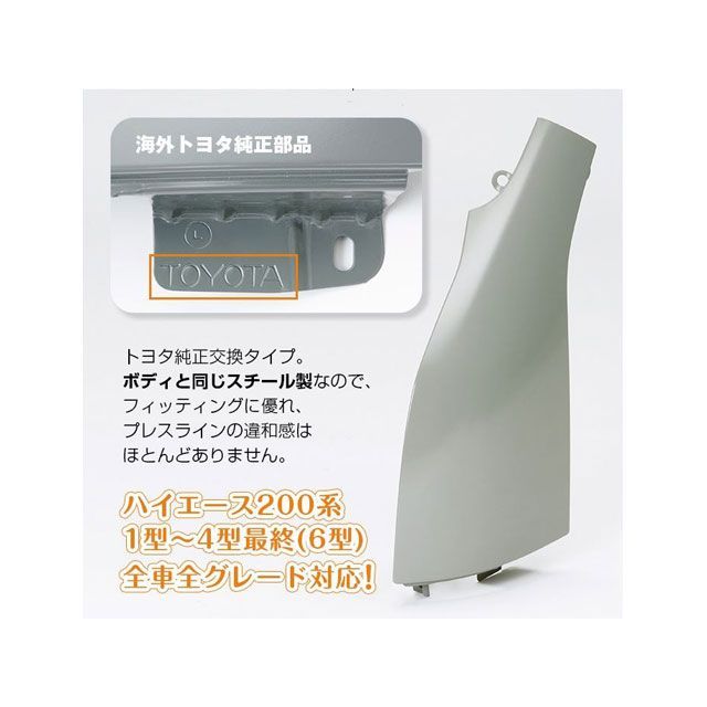 uivehicle 海外純正コーナーパネル ハイエース 200系（209ブラックマイカメタリック） ユーアイビークル 外装｜パークアップ 店