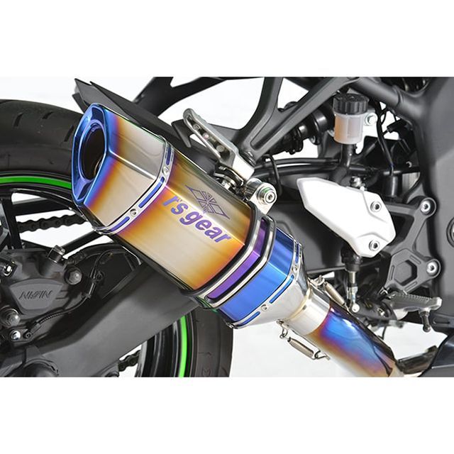 R’s GEAR GPスペック シングル（チタンドラッグブルー） GK37-T1SD アールズギア マフラー本体 NINJA ZX-25R SE/KRT EDITION