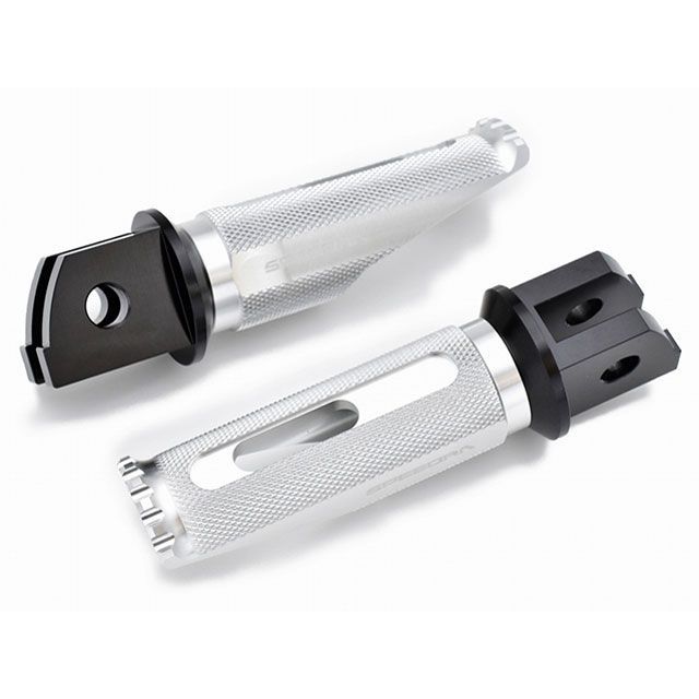 SPEEDRA アルミ削り出しステップ レーシングタイプ タンデム側 カラー シルバー AFPR222SR メーカー在庫あり SPEEDRA ステップ X350｜パークアップ 店