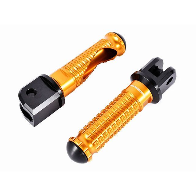 SPEEDRA アルミ削り出しステップ スタンダードタイプ ライダー側 取付部 ブラック ステップバー ゴールド AFPS223GD メーカー在庫あり SPEEDRA ステップ YZF-R6