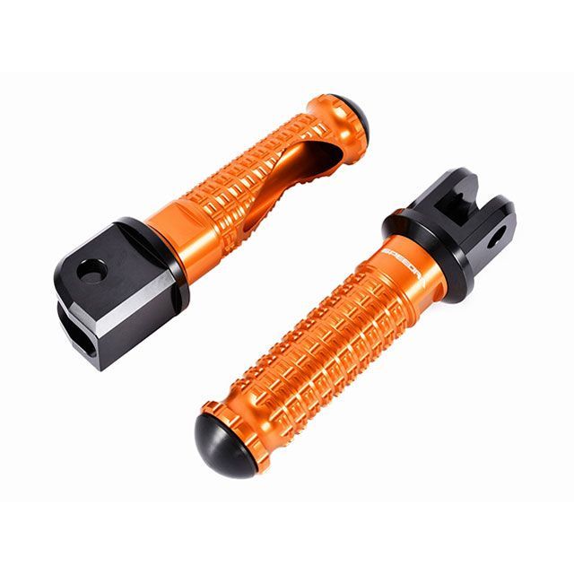 SPEEDRA アルミ削り出しステップ スタンダードタイプ ライダー側 取付部 ブラック ステップバー オレンジ AFPS223OE メーカー在庫あり SPEEDRA ステップ YZF-R6 7,132円