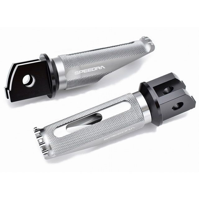 SPEEDRA アルミ削り出しステップ レーシングタイプ ライダー側 取付部 ブラック ステップバー チタン AFPR223TM メーカー在庫あり SPEEDRA ステップ YZF-R6
