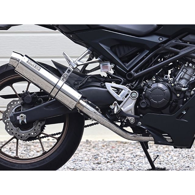 WR’S JMCA フルエキゾースト ラウンド・ステンレスサイレンサー LA1110JM ダブルアールズ マフラー本体 CB125R