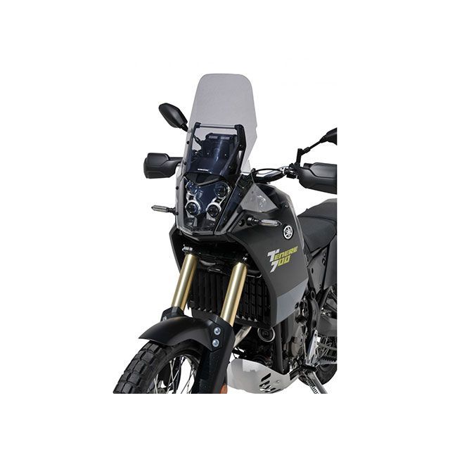 ERMAX テネレ700 2019-2022 ハイプロテクション ウインドシールド ＋8cm（35cm） カラー ライトブラック ・0102Y90-03 アルマックス スクリーン関連パーツ テネレ700（XTZ tenere 700）