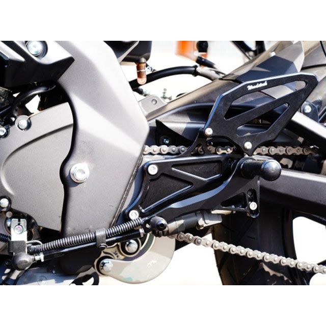 WOODSTOCK バックステップキット【純正オートシフター装着車用】（オールブラック） WBS-Y19S-BB ウッドストック バックステップ関連パーツ YZF-R125 YZF-R15