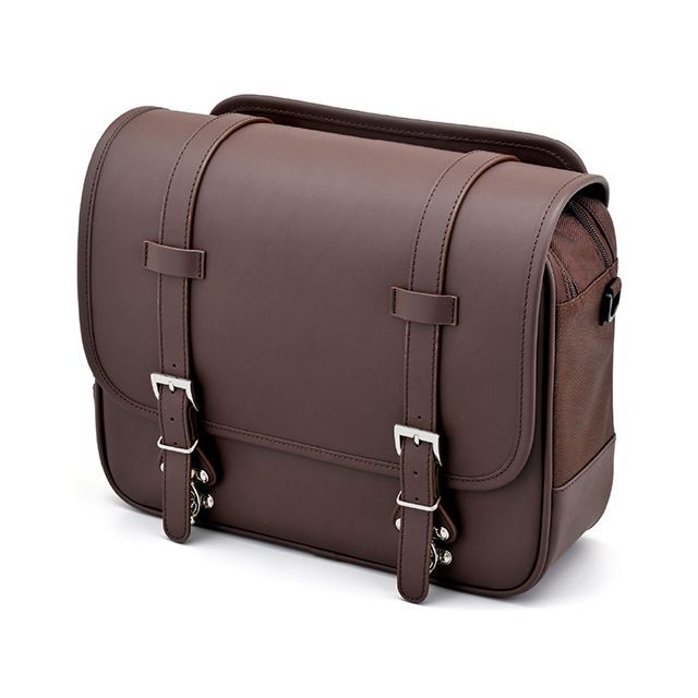 HenlyBegins DHS-54 サドルバッグ12L（ブラウン） 48392 メーカー在庫あり ヘンリービギンズ ツーリング用バッグ