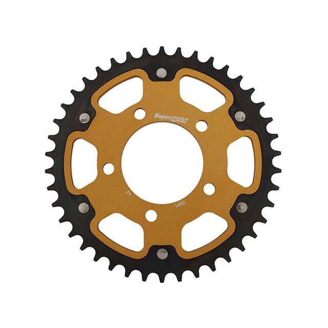Supersprox リア スプロケット（ステルス）7091-42T（ゴールド） RST-7091:42-GLD スーパースプロックス スプロケット関連パーツ 社外ホイール対応：MARCHESINI（TYPE-A）、OZ、BST、ROTOBOX、ENK… 8,894円