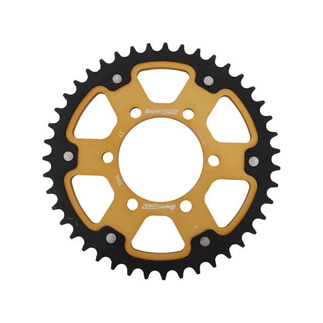 Supersprox リア スプロケット（ステルス）7096-43T（ゴールド） RST-7096:43-GLD スーパースプロックス スプロケット関連パーツ 社外ホイール対応：JB-MAGTAN、GALESPEED、LAVORANTE、MARVIC、…