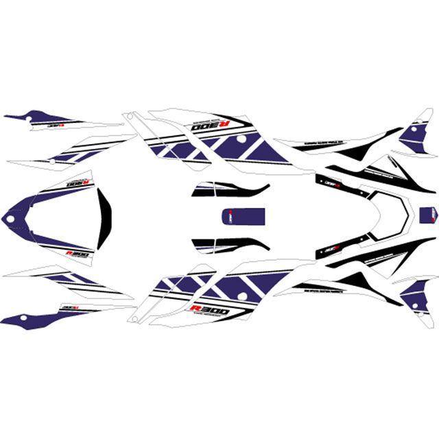 【メーカー直送】MDF YZF-R3（2019～）グラフィックキット ストロボモデル（車体色ブルー用ブルー） タイプ コンプリートセット M19R30-D-SBU-ALL エムディーエフ ドレスアップ・カバー YZF-R3｜パークアップ 店