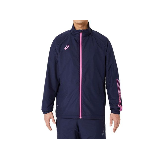 ASICS 2031E745 裏トリコットウインドブレーカージャケット（十二時×熱っぽいサクラ色） 大きさ 3XL 2031E745 アシックス アウトドア用お召しもの