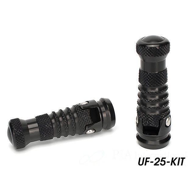 GILLES TOOLING 折りたたみ式フットレスト(ブラック) UF25KIT-BK ギルズツーリング ステップ CBR600RR