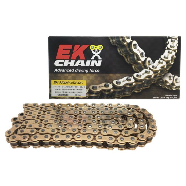 EKチェーン NXリングシールチェーン EK520LMX MLJ（ゴールド） リンク数 112L JAN_4571291780958 メーカー在庫あり 江沼チェーン チェーン関連パーツ 汎用
