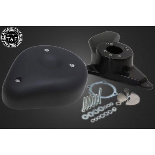 T&F ドラッグスター1100 ティアドロップエアクリーナーKIT（ブラック） ・609221 ガレージT&F エアクリーナー ドラッグスター1100 ドラッグスター1100クラシック｜パークアップ 店