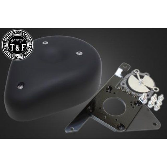 T&F ドラッグスター400 ティアドロップエアクリーナーKIT（ブラック） ・609200 ガレージT&F エアクリーナー ドラッグスター400 ドラッグスター400クラシック