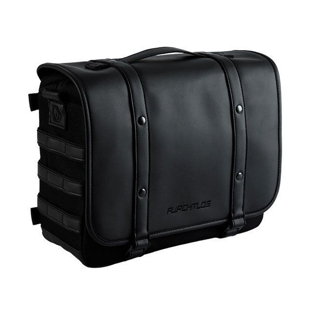 FURCHTLOS レガシー サドルバッグ 12L(クラシックブラック)/LEGACY Saddlebag - 高耐久・カフェレーサーバッグ FU05LGSB001201EX フルヒトロス ツーリング用バッグ
