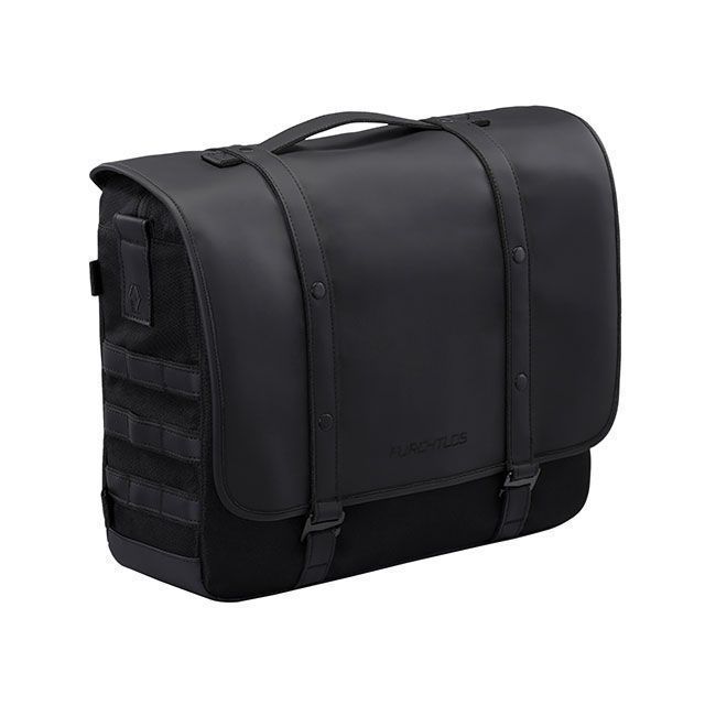 FURCHTLOS レガシー サドルバッグ 16L（クラシックブラック）/LEGACY Saddlebag - 高耐久・カフェレーサーバッグ FU05LGSB001601EX フルヒトロス ツーリング用バッグ