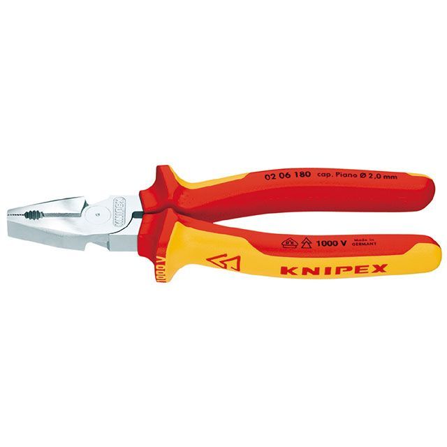 KNIPEX 0206-180SB 強力絶縁ペンチ 1000V 180mm ・0206-180SB メーカー在庫あり クニペックス ハンドツール