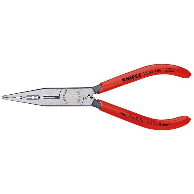 KNIPEX 13 01 160 電気技師用ペンチ 160mm プラスティックコーティングハンドル ・13 01 160 クニペックス ハンドツール
