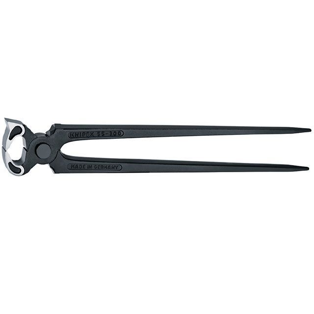 KNIPEX 5500-300SB 防錆仕上ゲハンドル 鉄沓工用ペンチ ハンブルグ型 尖端幅20粍 全長300粍 ・5500-300SB 製造業者店卸し資産あり クニペックス お手々物の具