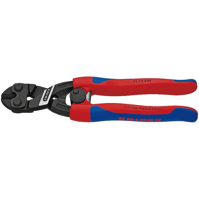 KNIPEX 71 12 200 CoBoltコボルト 小型クリッパー 200粍 コンフォートハンドル 発条付 ・71 12 200 製造業者店卸し資産あり クニペックス お手々物の具