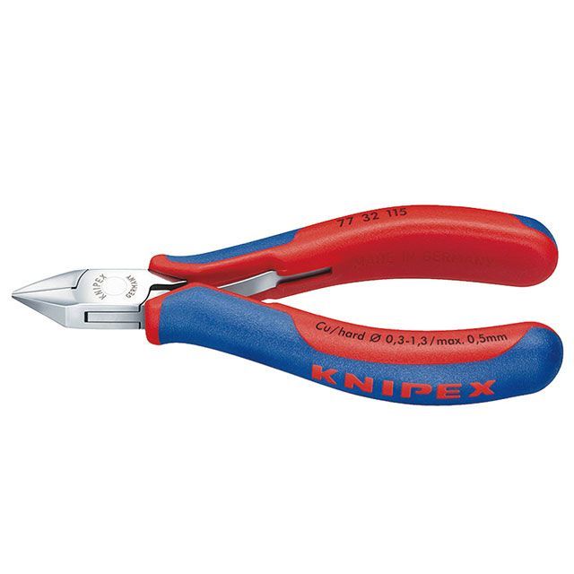 KNIPEX 77 32 115 電子工学ニッパー テーパーヘッド 115粍 コンフォートハンドル ・77 32 115 クニペックス お手々物の具