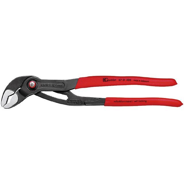 KNIPEX 87 21 300 CobraQuickSet コブラクイック仕掛ける ウォーターポンププライヤー 300粍 上滑り打ち切りプラスチックコーティングハンドル ・87 21 300 クニペックス お手々物の具