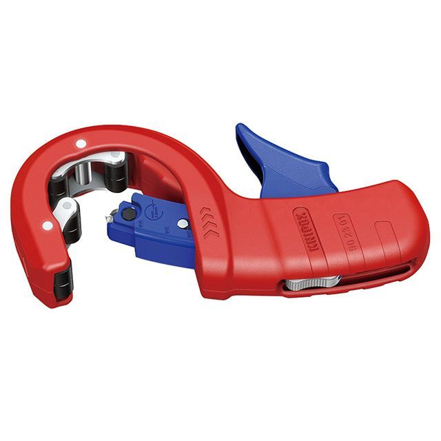 KNIPEX 9023-01BK プラスチックドレンパイプカッターDP50 切りはなす電気容量32/40/50φ粍 ・9023-01BK 製造業者店卸し資産あり クニペックス お手々物の具