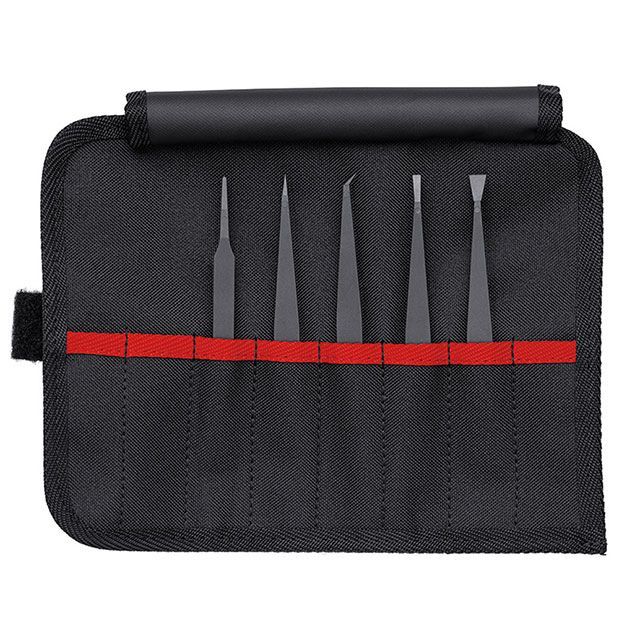 KNIPEX 9200-05ESD 5本組 カーボン衣料繊維強化因子可塑性物質製 毛抜き仕掛ける ・9200-05ESD クニペックス お手々物の具