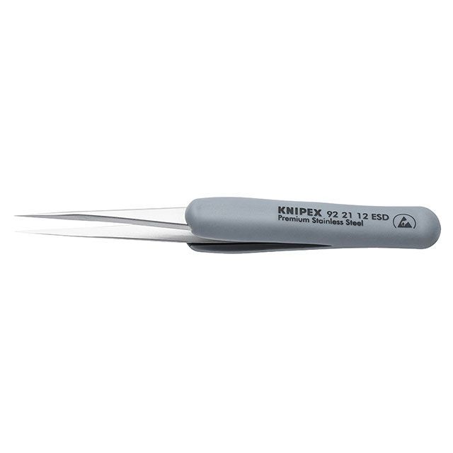 KNIPEX 9221-12ESD ラバーグリップ付ピンセット 112mm ・9221-12ESD クニペックス ハンドツール｜パークアップ 店
