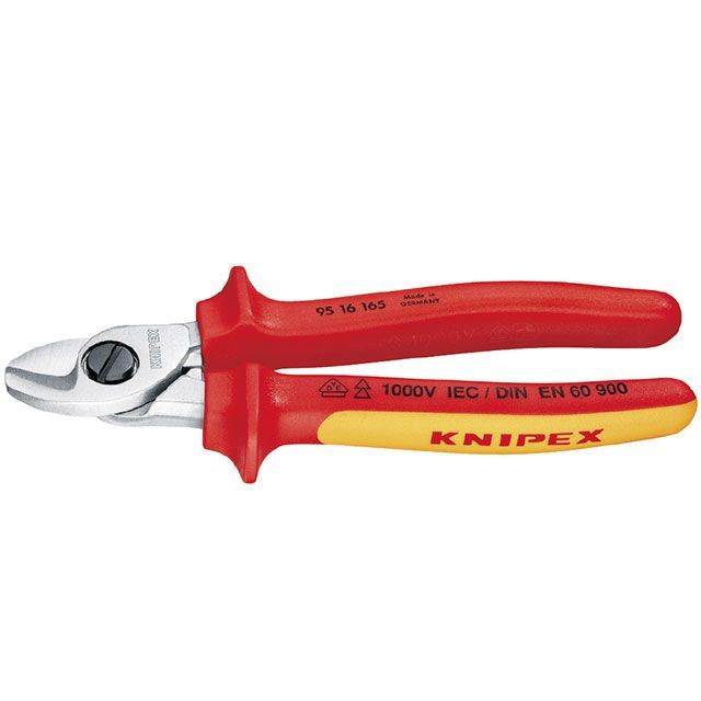 KNIPEX 95 16 165 1000V 縁切り有線テレビ裁断師 165粍 ・95 16 165 クニペックス お手々物の具