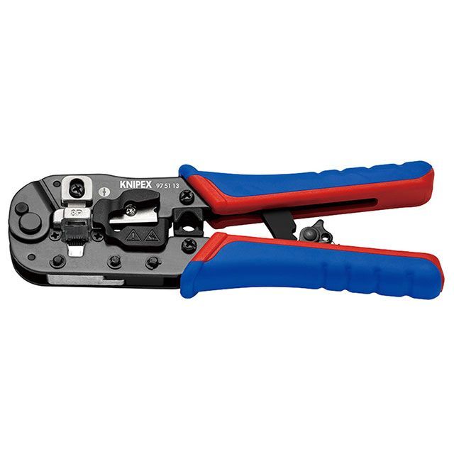 KNIPEX 9751-13 ウエスタン繋ぎ圧着プライヤー 8いの一番 190粍 マルチコンポーネントハンドル ・9751-13 クニペックス お手々物の具
