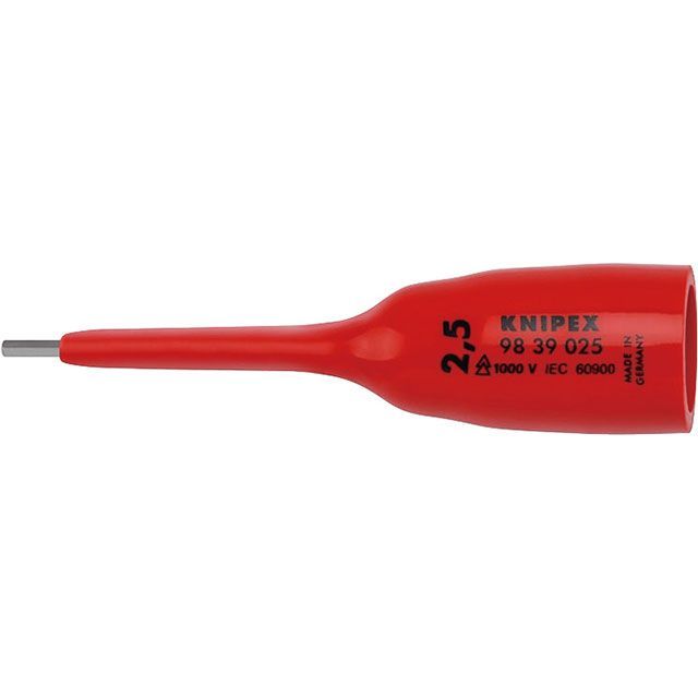 KNIPEX 98 39 025 3/8SQ 1000V 縁切り六角ソケット 2.5粍 ・98 39 025 クニペックス お手々物の具
