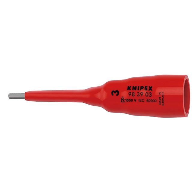 KNIPEX 98 39 03 3/8SQ 1000V 縁切り六角ソケット 3粍 ・98 39 03 クニペックス お手々物の具
