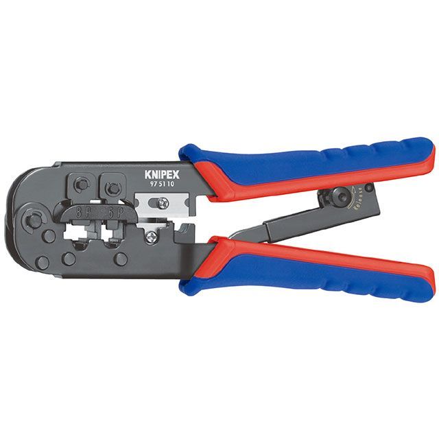KNIPEX 9751-10SB ウエスタン繋ぎ用 圧着プライヤー グリンピング電気容量6/8いの一番 コンフォートハンドル ・9751-10SB クニペックス お手々物の具