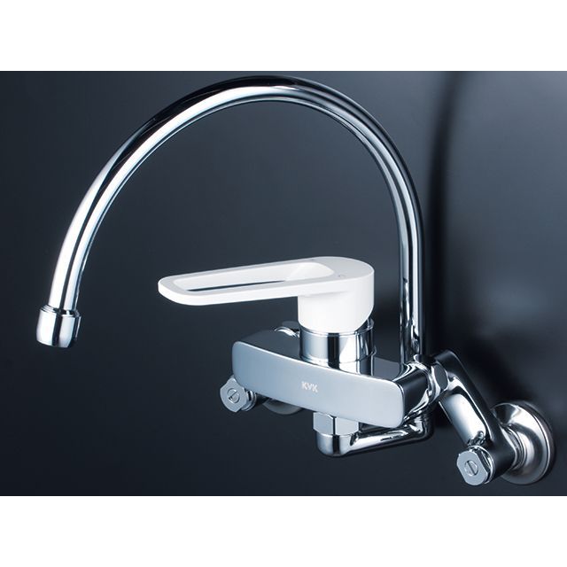 KVK MSK110KRG スワンパイプ シングル混合栓 MSK110KRG ケーブイケー D.I.Y.