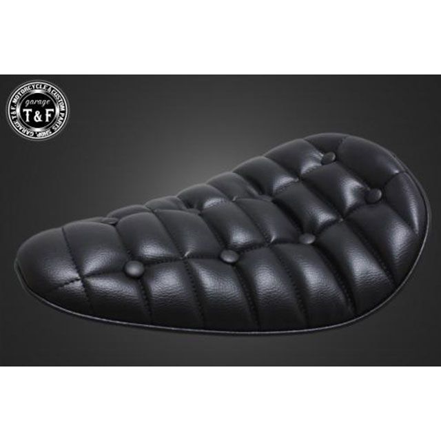 T&F BLソロシート クロコダイル（ブラック）/バックアップタイプ（ロング） ・608243 ガレージT&F シート関連パーツ 汎用