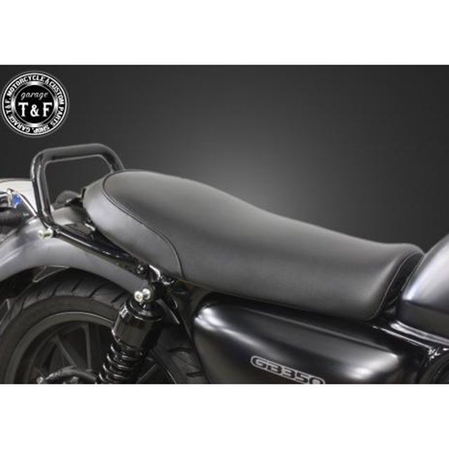 T&F GB350 ショートフラットシートスムース（ブラック） ・606117 ガレージT&F シート関連パーツ GB350