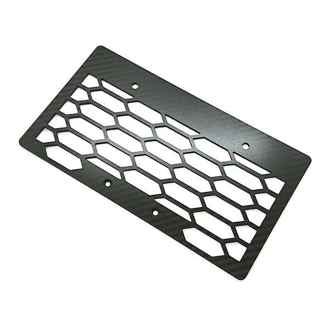 Fixe design CFRP ライセンスプレートベース ハニカム FDLP103 Fixe design その他外装関連パーツ 汎用
