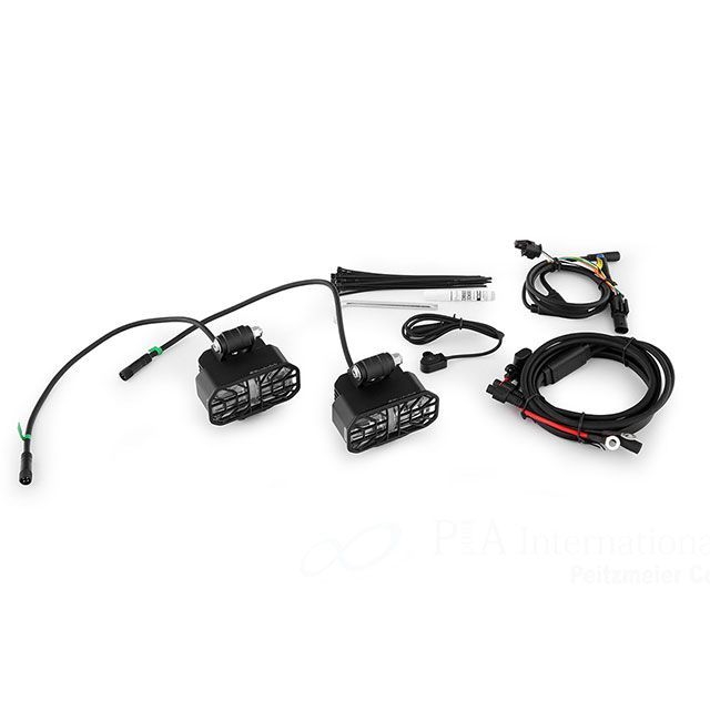 Wunderlich LED補助灯「MICROFLOOTER 3.0」 black for クラッシュプロテクター（ブラック） W70291-002 ワンダーリッヒ ヘッドライト・バルブ